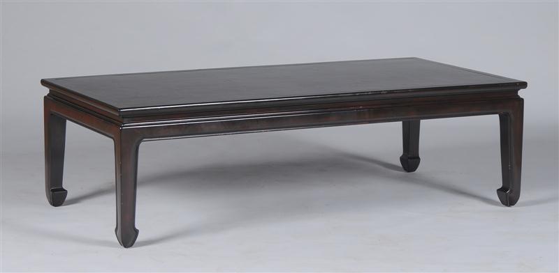 CHINESE BLACK LACQUER LOW TABLE The