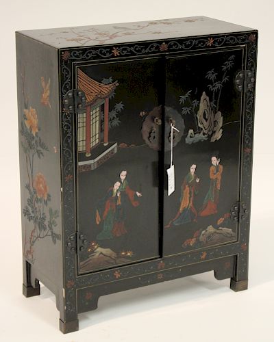 CHINESE BLACK LACQUERED SMALL