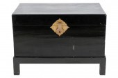 CHINESE BLACK-LACQUERED TRUNK
