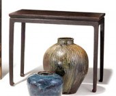 Chinese black-laquered side ta