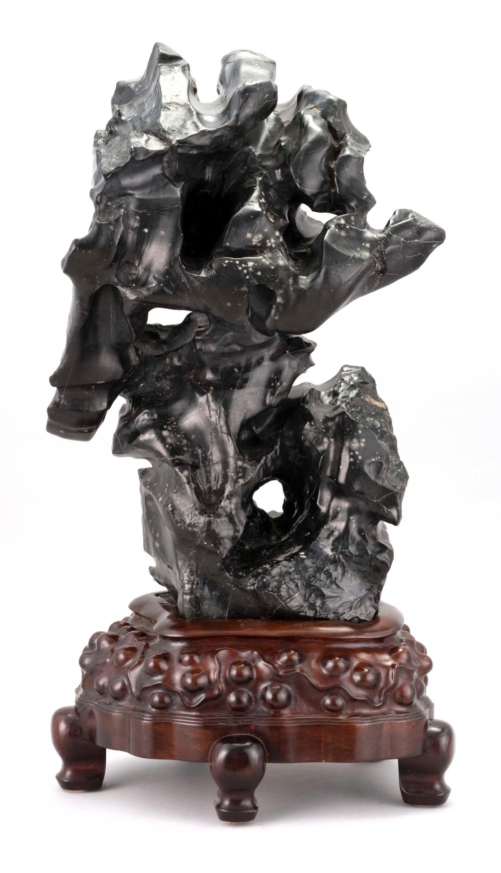 CHINESE BLACK LINGBI SCHOLAR'S ROCK