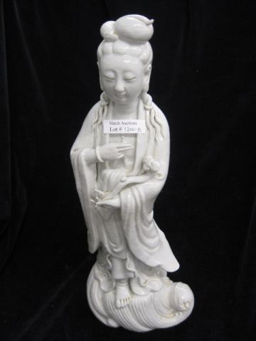 Chinese Blanc de chene Porcelain