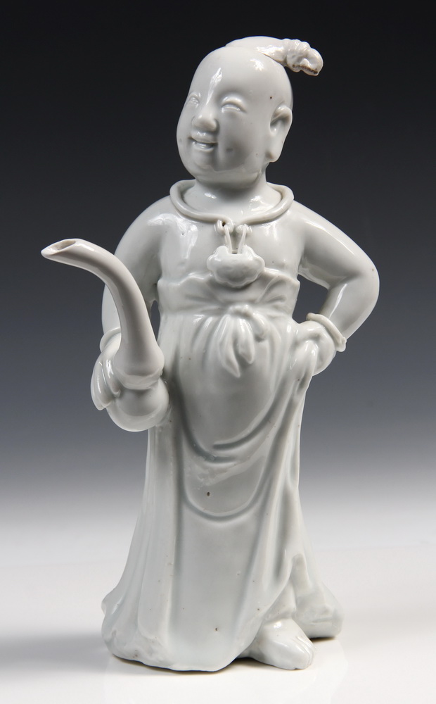 CHINESE BLANC DE CHINE DECANTER -