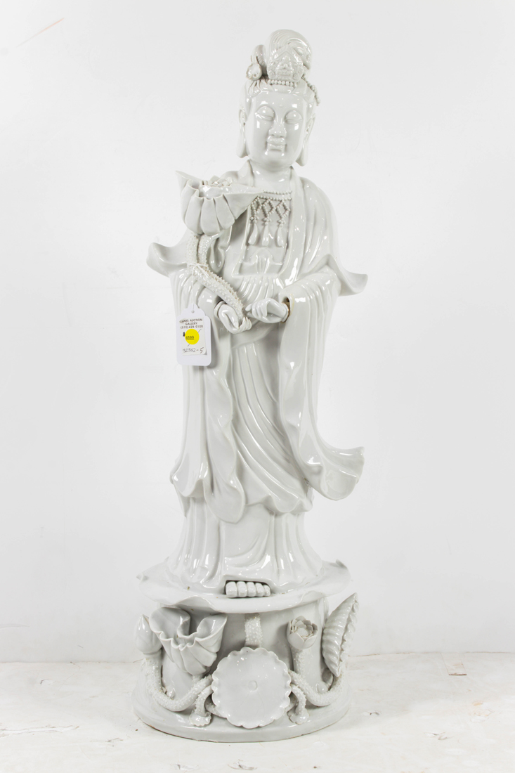 CHINESE BLANC-DE-CHINE FIGURE OF