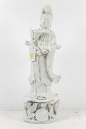 CHINESE BLANC-DE-CHINE FIGURE