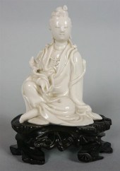 CHINESE BLANC-DE-CHINE FIGURE