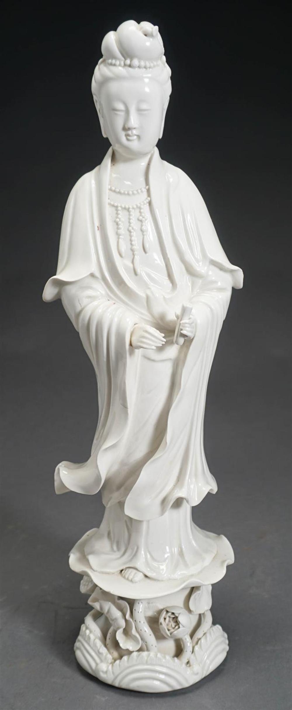 CHINESE BLANC-DE-CHINE FIGURE OF