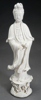CHINESE BLANC-DE-CHINE FIGURE