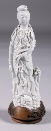 CHINESE BLANC-DE-CHINE FIGURE
