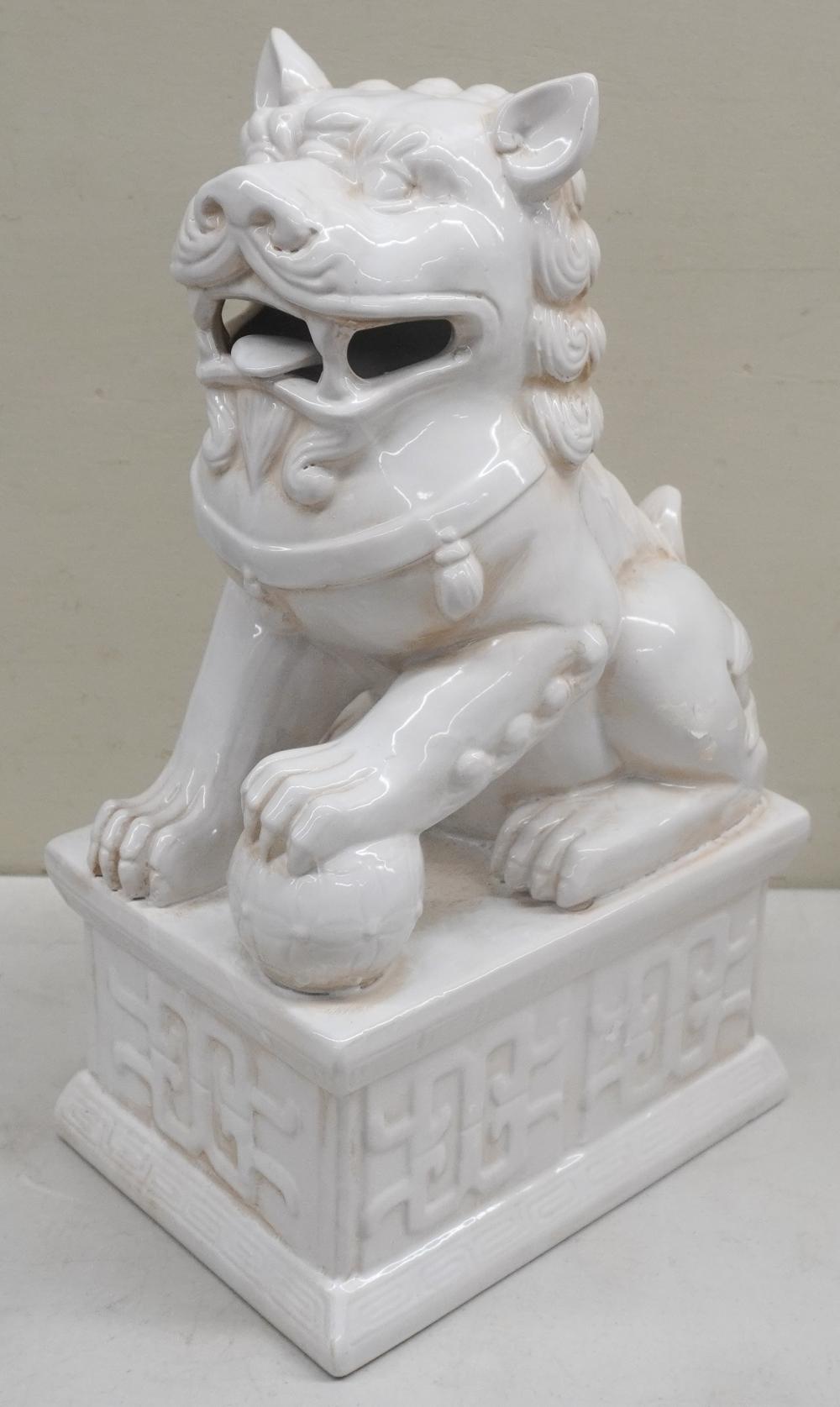CHINESE BLANC DE CHINE FOO DOG,