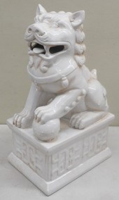 CHINESE BLANC DE CHINE FOO DOG