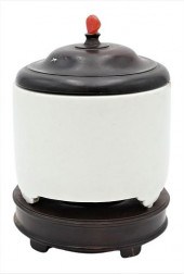 CHINESE BLANC DE CHINE FOOTED