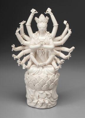 Chinese blanc de chine Guanyin, her