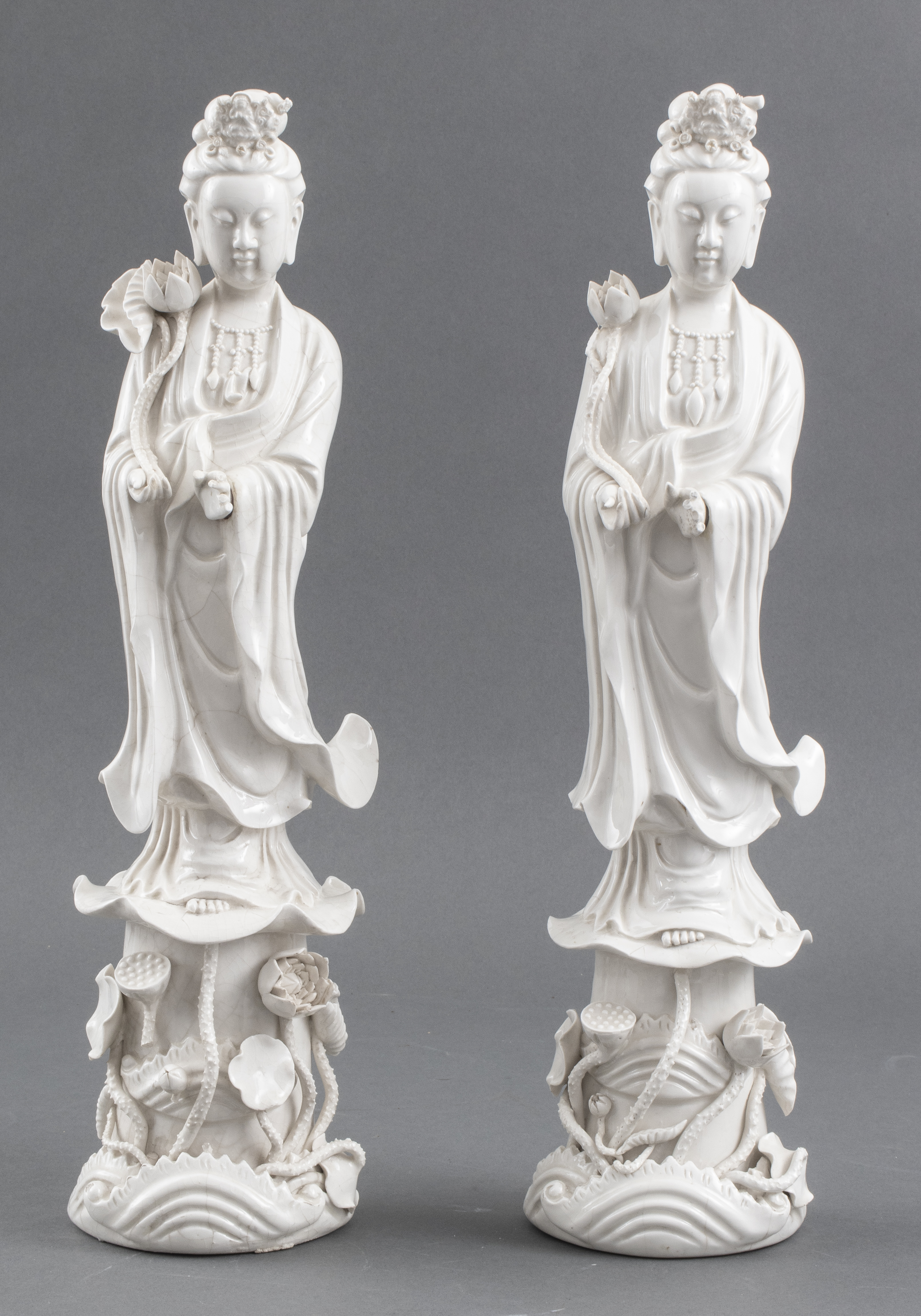 CHINESE BLANC DE CHINE GUANYINS,