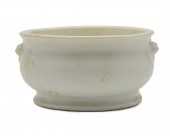 CHINESE BLANC DE CHINE LOW BOW