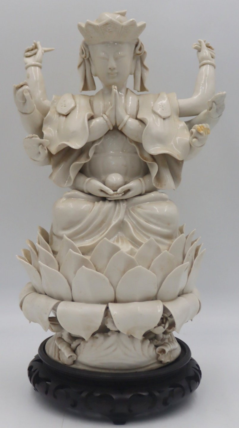 CHINESE BLANC DE CHINE MULTI-ARM