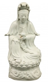 CHINESE BLANC DE CHINE PORCELA