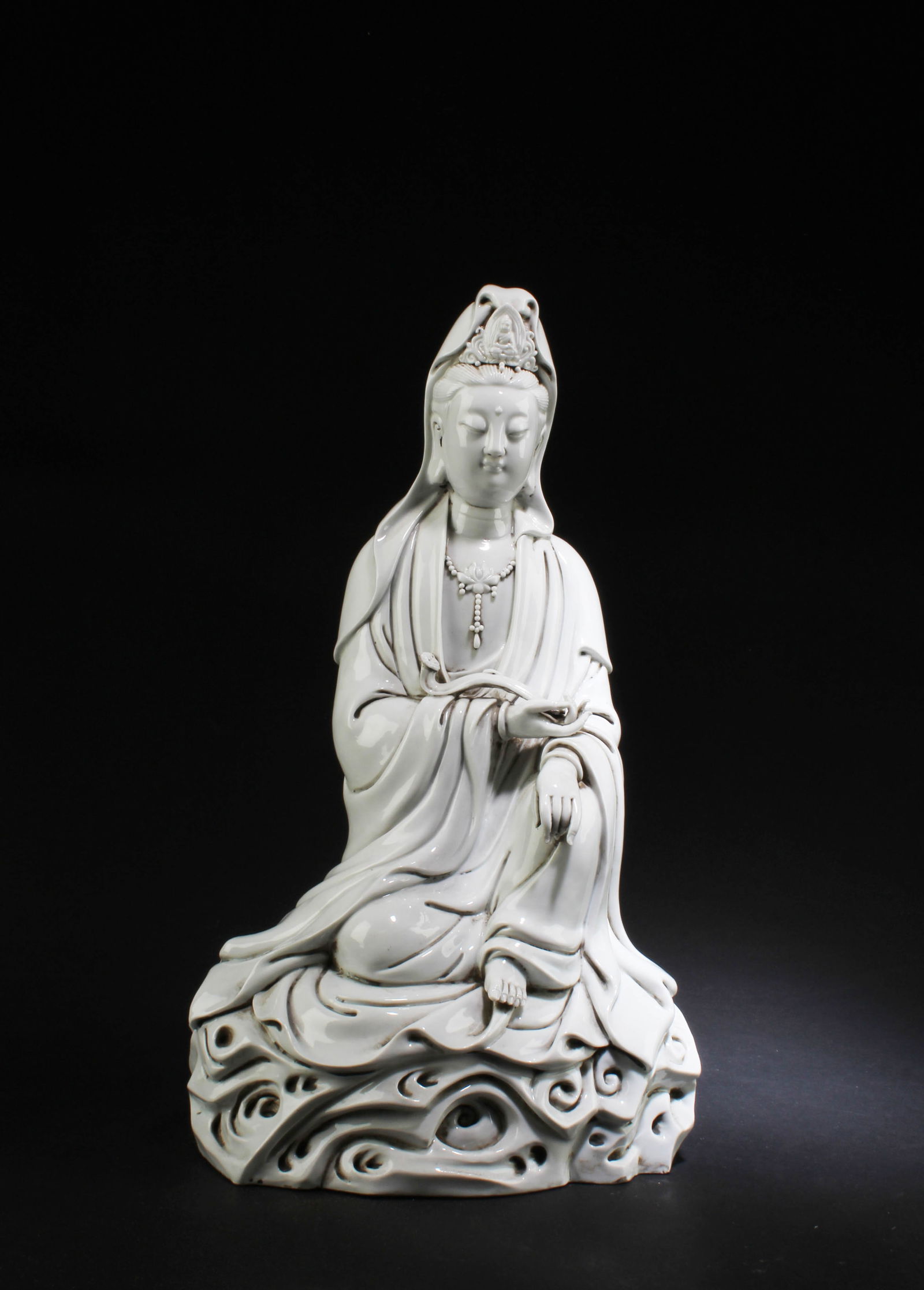CHINESE BLANC DE CHINE SEATED
