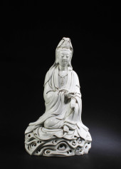 CHINESE BLANC DE CHINE SEATED