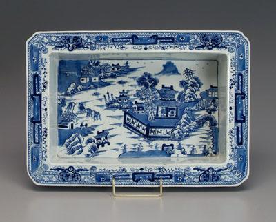 Chinese blue and white basin,