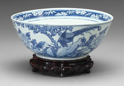 Chinese blue and white bowl, deep