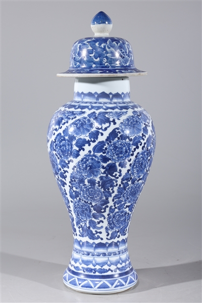 Chinese blue and white covered