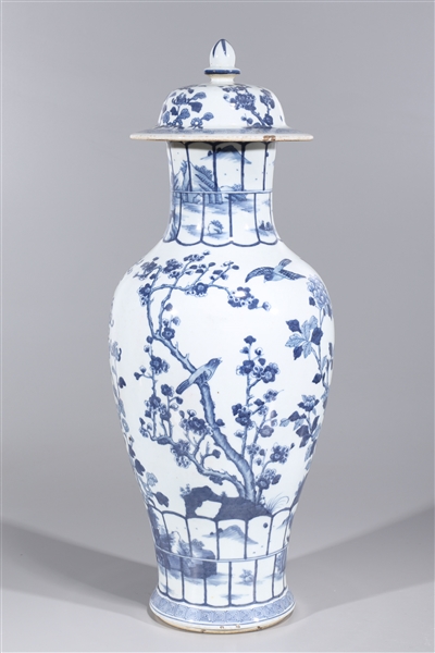 Chinese blue and white covered