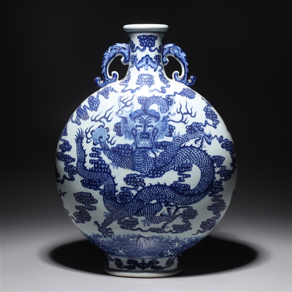 Chinese blue and white dragon
