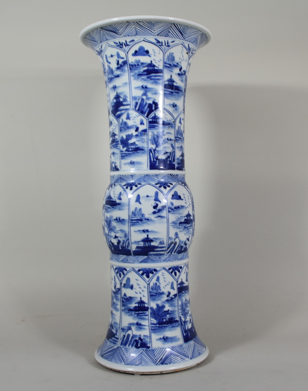 CHINESE BLUE AND WHITE GU-FORM