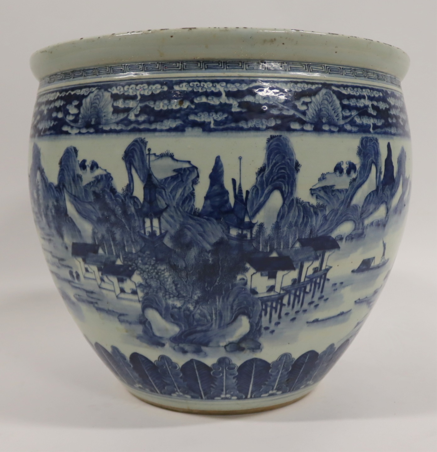 CHINESE BLUE AND WHITE LANDSCAPE