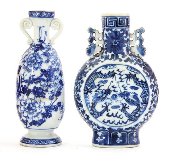 Chinese blue-and-white moon flask