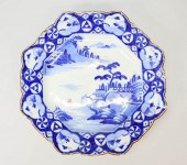 CHINESE BLUE AND WHITE OCTAGON