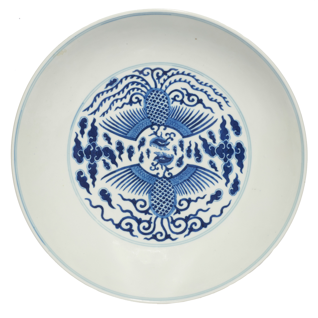 CHINESE BLUE AND WHITE 'PHOENIX'
