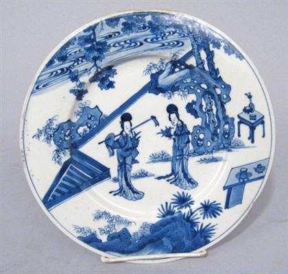 Chinese blue and white plate   