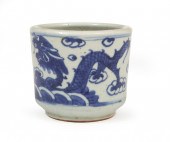 CHINESE BLUE AND WHITE PORCELA