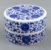 CHINESE BLUE AND WHITE PORCELA