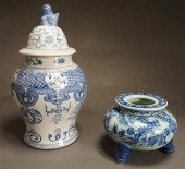 CHINESE BLUE AND WHITE PORCELA