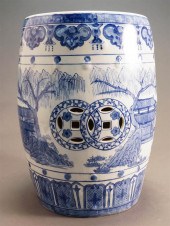 CHINESE BLUE AND WHITE PORCELA