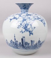 CHINESE BLUE AND WHITE PORCELA