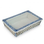 CHINESE BLUE AND WHITE PORCELA