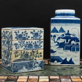 CHINESE BLUE AND WHITE PORCELA