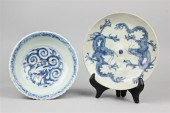 CHINESE BLUE AND WHITE SHALLOW