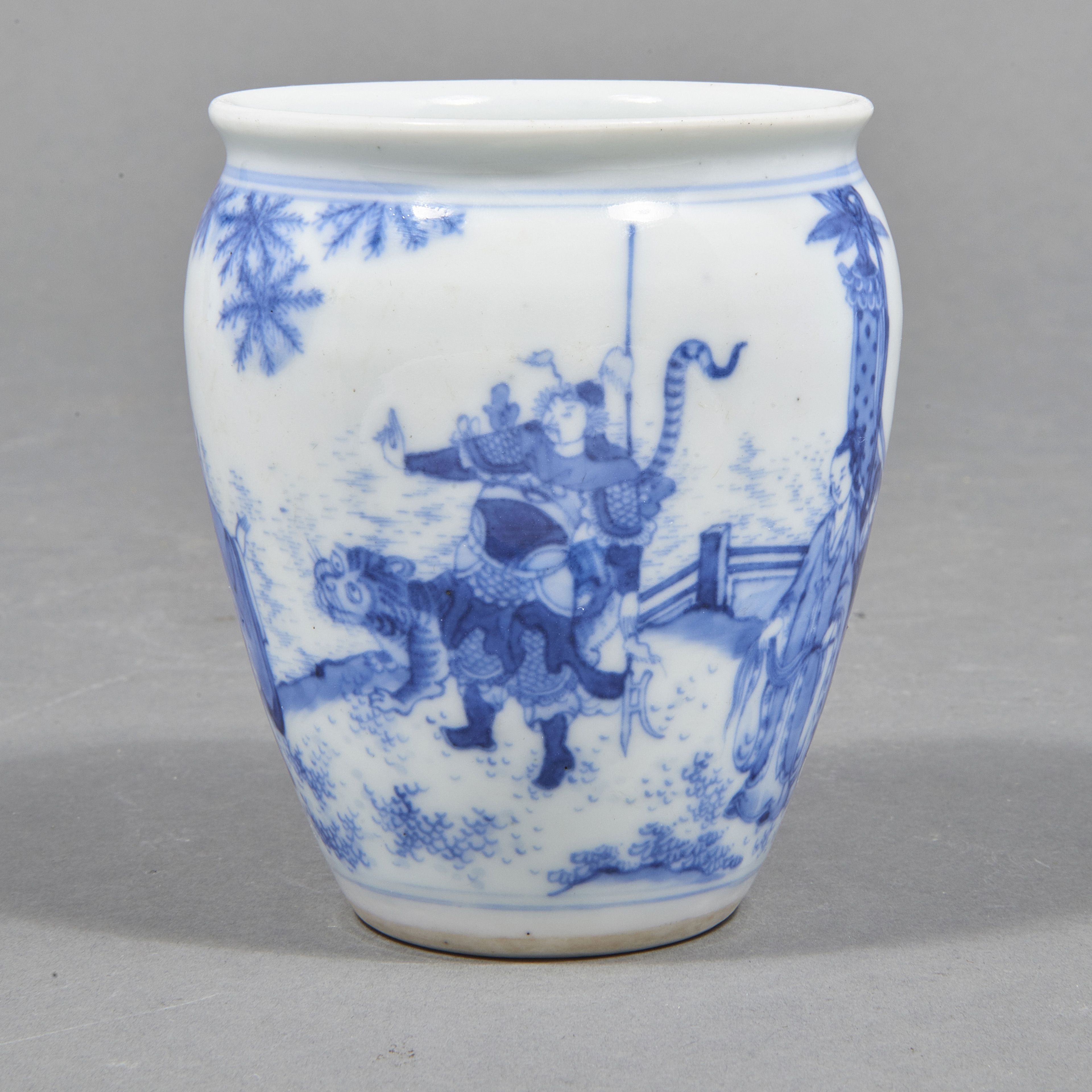 CHINESE BLUE AND WHITE SMALL POT