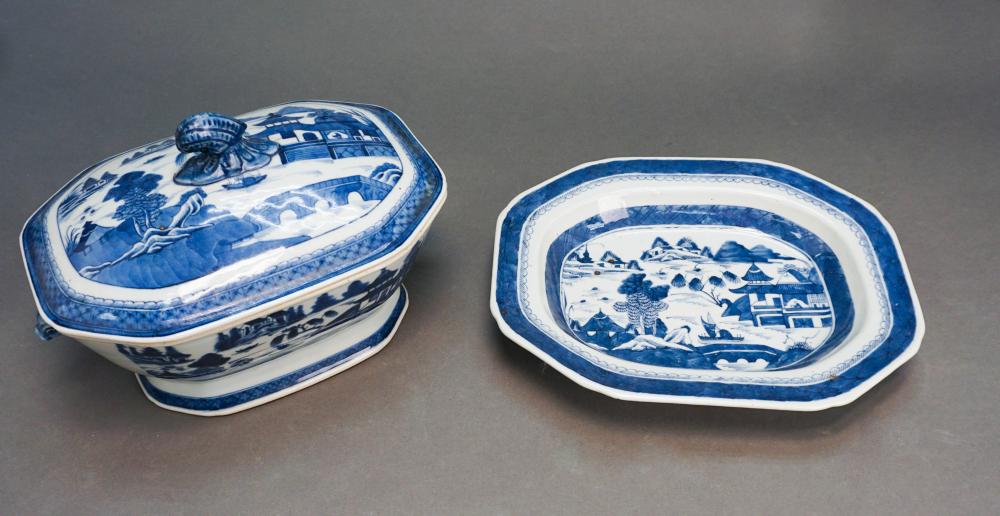 CHINESE BLUE AND WHITE TRANSFER