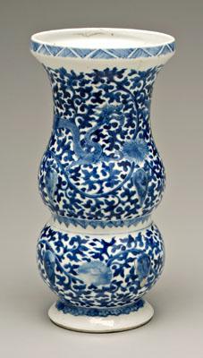 Chinese blue and white vase,