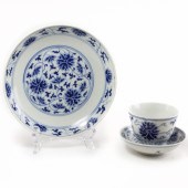 CHINESE BLUE AND WHITE WARES C