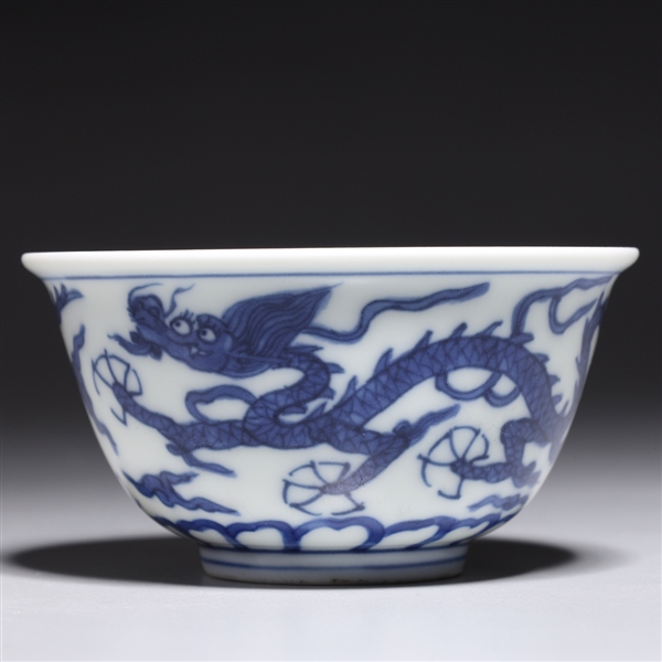 Chinese blue and white wine cup