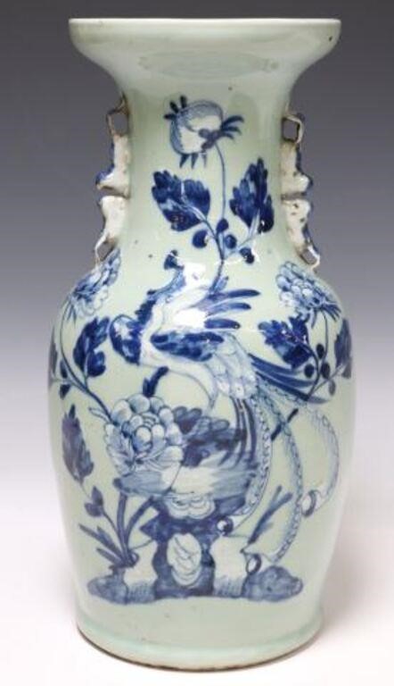 CHINESE BLUE & CELADON PORCELAIN