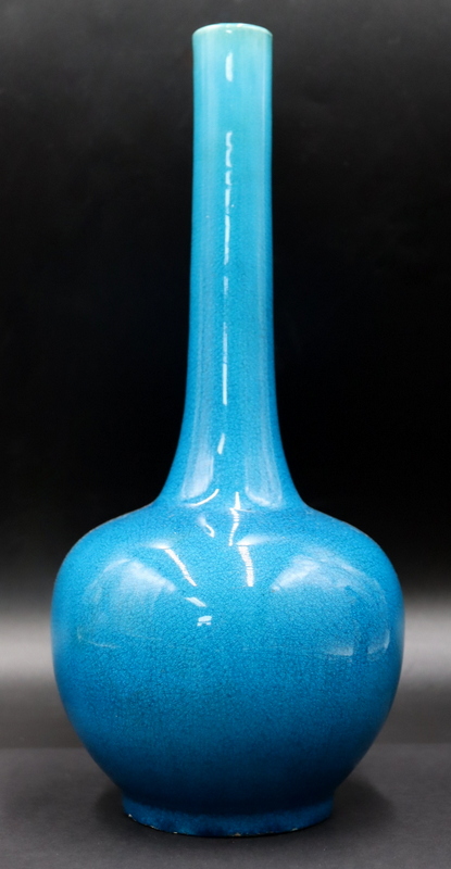 CHINESE BLUE CRACKLE GLAZE