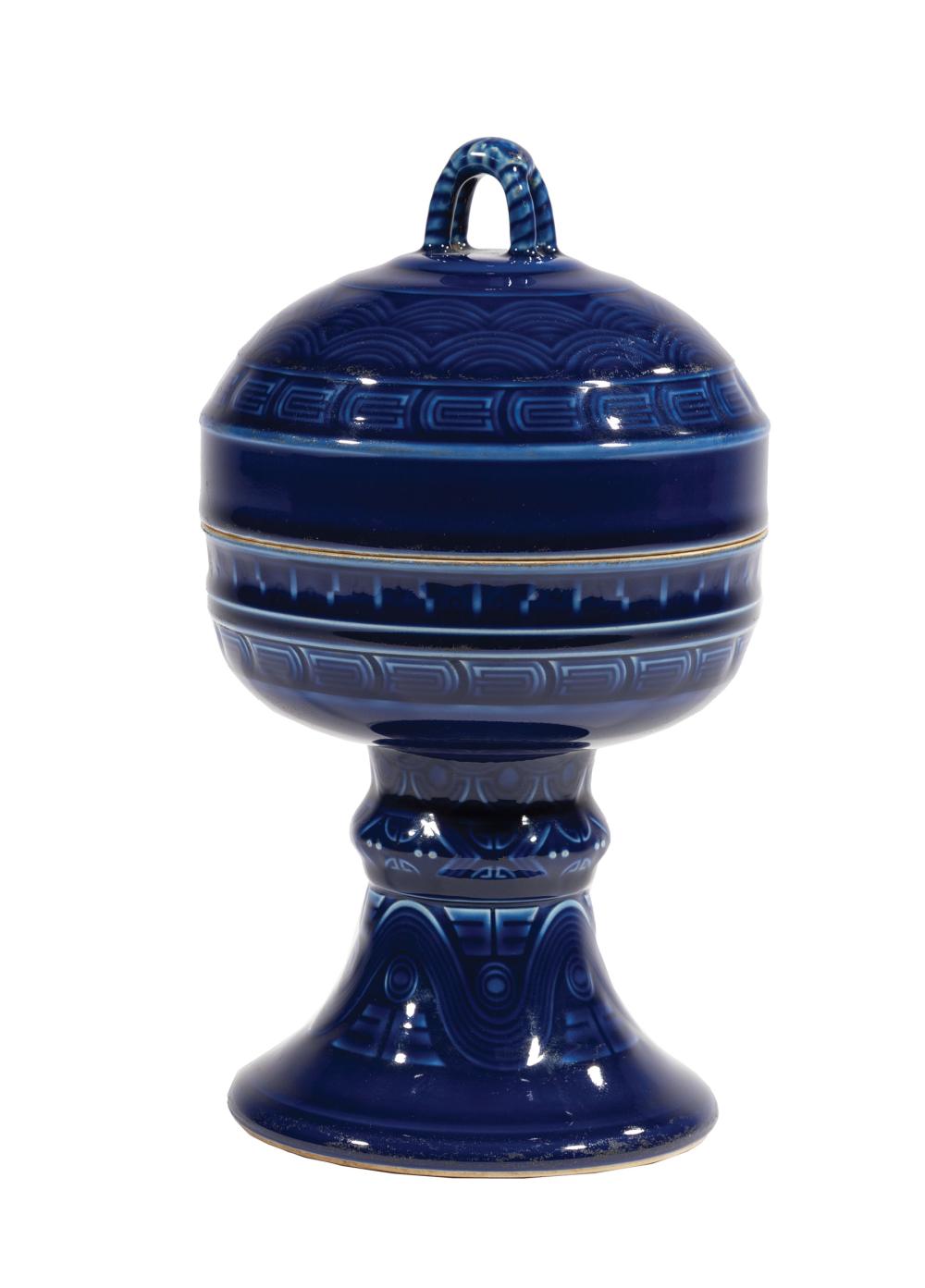 CHINESE BLUE GLAZED PORCELAIN
